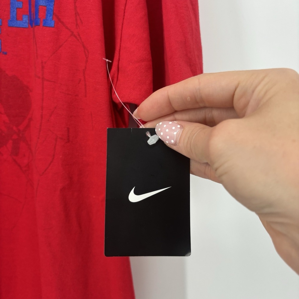 Nike Louisiana Tech Bulldogs Red T-shirt Mens Size Large‎ Red Loose Fit - Picture 4 of 8